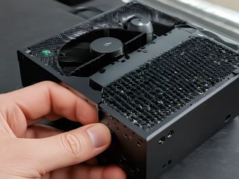 After repair: Xbox Series X running quietly and cool with optimized thermal management