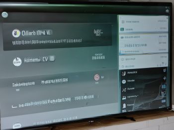 Before repair: LG Android TV with system crashes and frozen interface